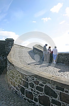 Tourists at Stirling castle