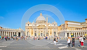 Tourists in Vatican, Rome, Italy