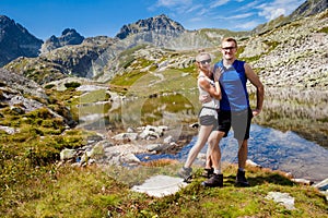 Tourists in Velka Studena Dolina