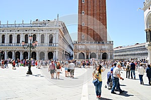 Tourists in Venice,Italy