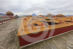 Tourists visit forbidden city in hengdian studios, adobe rgb