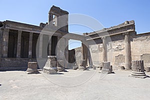 Tourists visiting the Basilica - Excavations