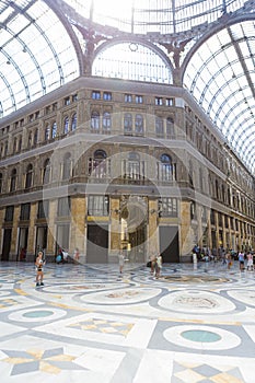Tourists visiting Galleria Vittorio Emanuele II