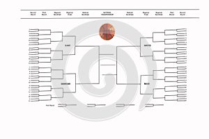 Tournament of 68 Playoff Bracket on White