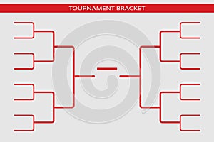 Tournament bracket vector. Championship template. photo