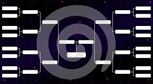 Tournament grid. Play-off grid, tournament bracket. Regular season and final game. Sports bracket. Tournament table. Command grid. photo
