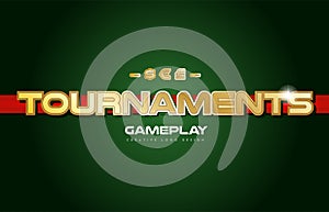 tournaments word text logo banner postcard design typography photo