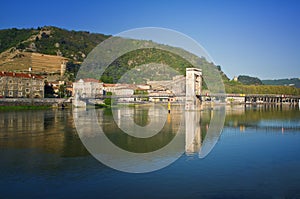 Tournon, Rhone River, France photo