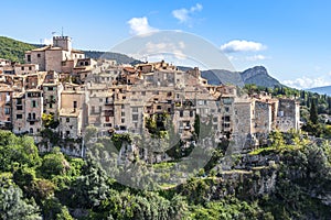 Tourrettes-sur-Loup village in Southeastern France, Alpes Maritimes