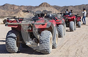Tours of the desert on Quad bikes. ATV safaris.