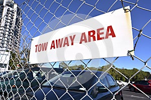 Tow away area