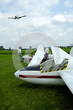 Tow Plane Landing