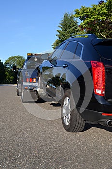 Tow Truck with Disabled Vehicle