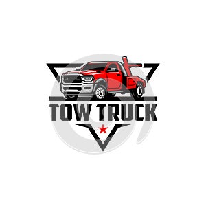 tow truck. service truck logo vector