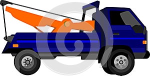 Tow Truck Transportation Vector Illustration