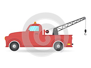 Tow truck van car vector vehicle icon illustration pick-up auto