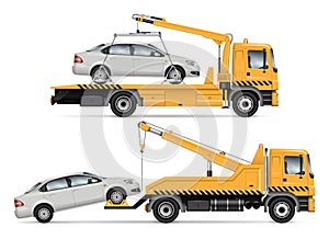 Tow truck vector illustration