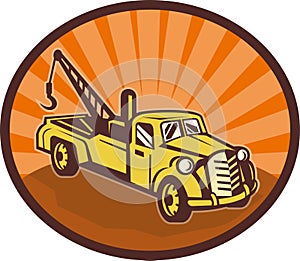 tow truck wrecker pick-up truck