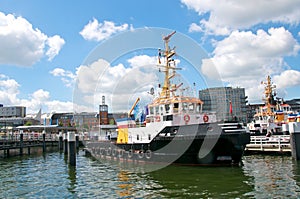 Towboat and bridge photo