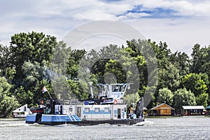 Towboat On Sava River - Belgrade - Serbia