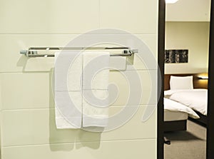 Towel in the bathroom