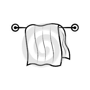 TOWEL Editable and Resizeable Vector Icon photo