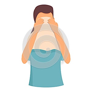 Towel face cleaning icon cartoon vector. Sponge mask