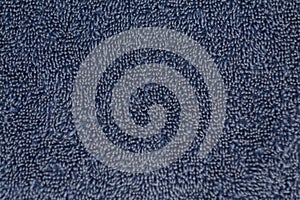 Towel texture in dark blue color photo