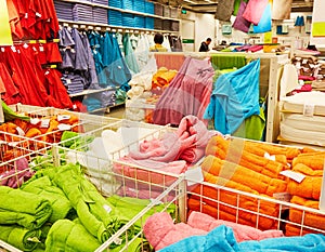 towel towels supermarket retail shop store