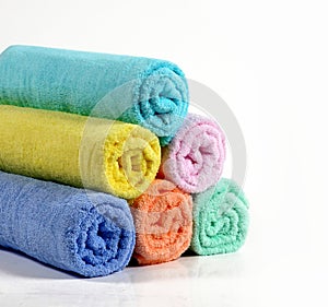 Towels in different color