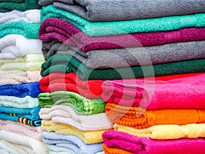 Towels in lots of sizes, styles and colors