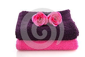 Towels and roses