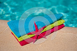 Towels at the swimmingpool