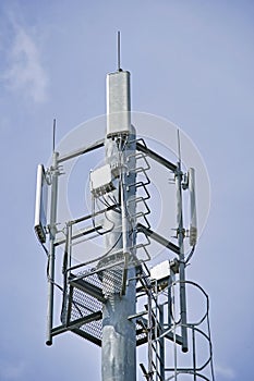 Tower with aerials of cellular