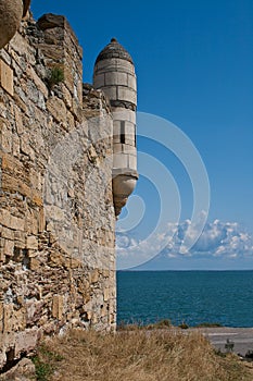 Tower of ancient turkish fortress.