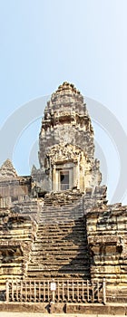 A tower of Angkor Wat, Siem Reap, Cambodia.