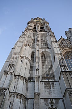 The tower of Antwerp Cathedral