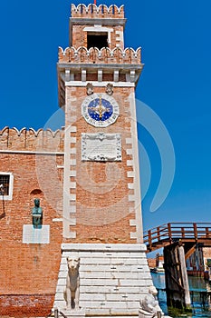 Tower of Arsenale in Venice, Italy