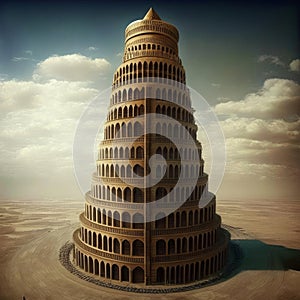 Tower of Babel in the desert.