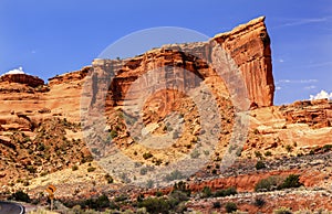 Tower Babel Rock Formation Canyon Arches National Park Moab Utah