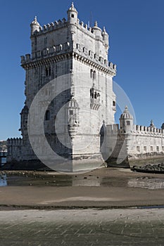 Tower of Belem on sunset, Lisbon, Portugal