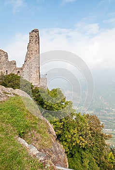 Tower of Bell Alda of the Sacra San Michele or St. Michael Abbey, province of Turin, Italy