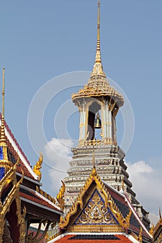 The tower with a bell in a royal palace