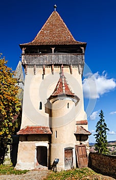 Tower of Biertan medieval church, Romania