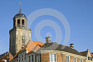 Tower of Big Church or Lebuinus Church, Deventer photo