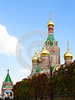 Tower of Blagoveshchensky Cathedral in Yoshkar-ola photo