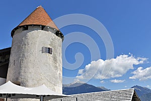 Tower of Bled Castle, Slovenia