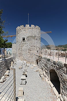 Tower in Bodrum Castle, Mugla, Turkey