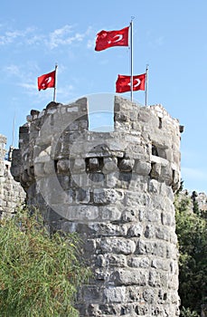 Tower in Bodrum Castle, Turkey