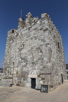 Tower of Bodrum Castle in Turkey